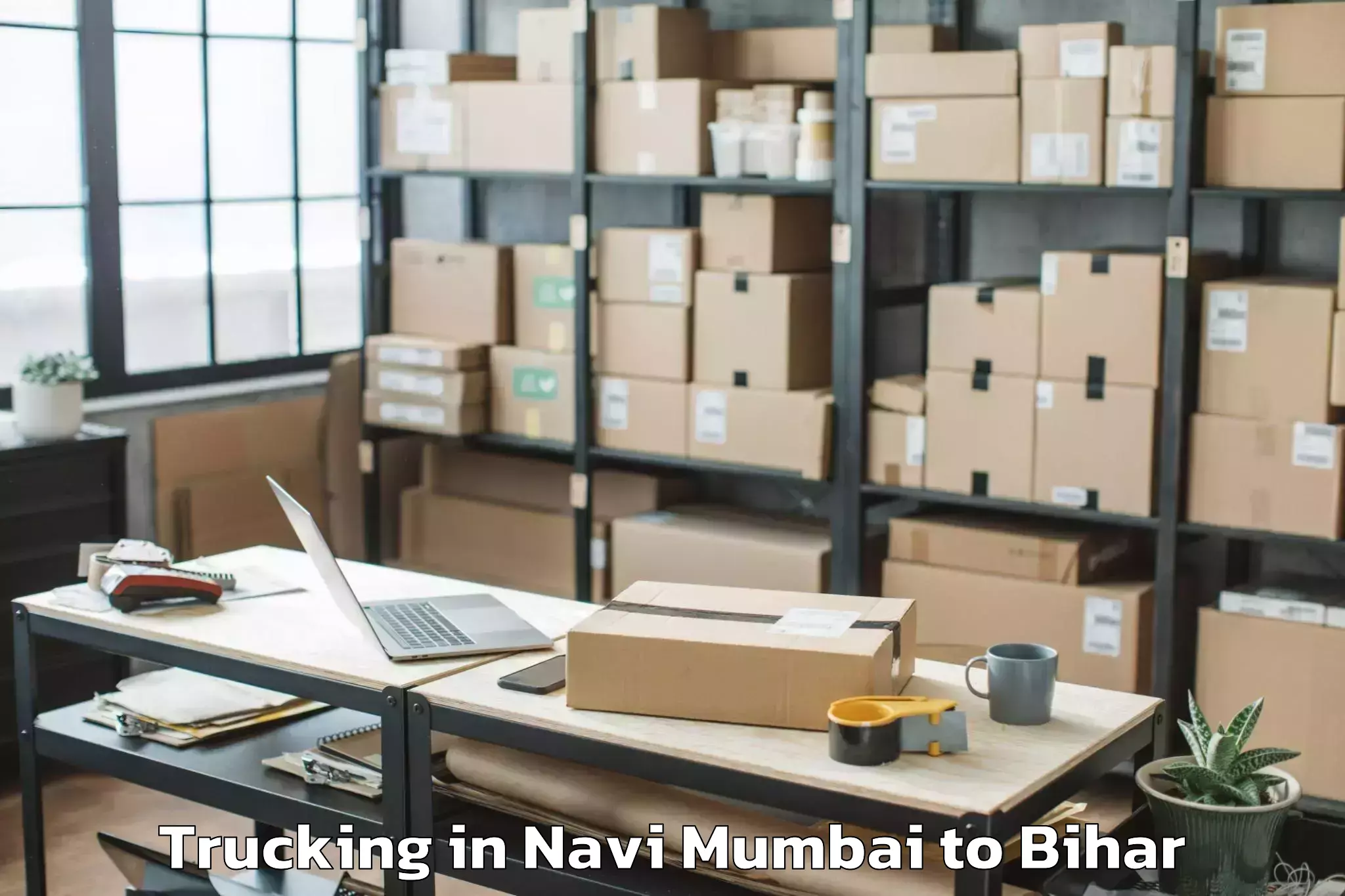 Book Navi Mumbai to Lalganj Vaishali Trucking Online